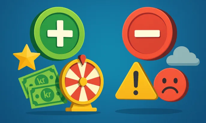 För- och nackdelar med free spins