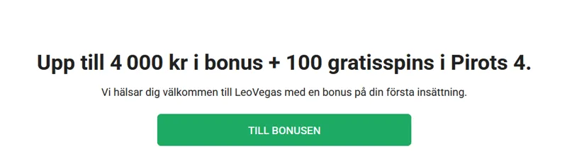 Bonusar för svenska spelare Leo