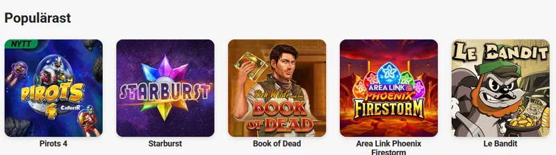 Ett enormt spelutbud Leo