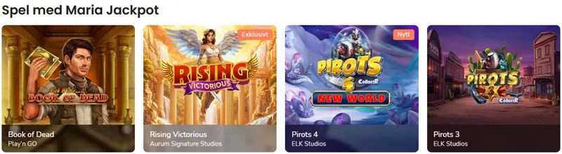 Ett spelutbud som lockar många
