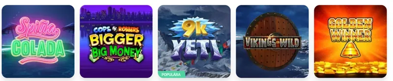 Stort spelutbud med något för alla