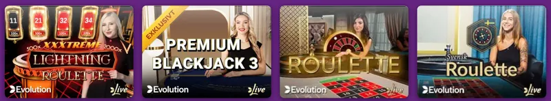 Live casino och game shows