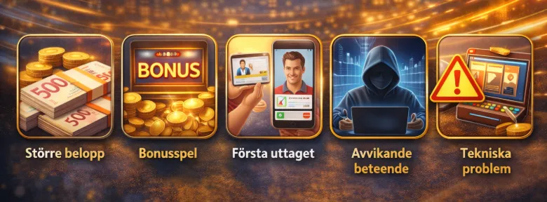 Situationer som kan förlänga uttagstiden