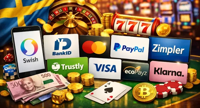 Betalningsmetoder på svenska casinon