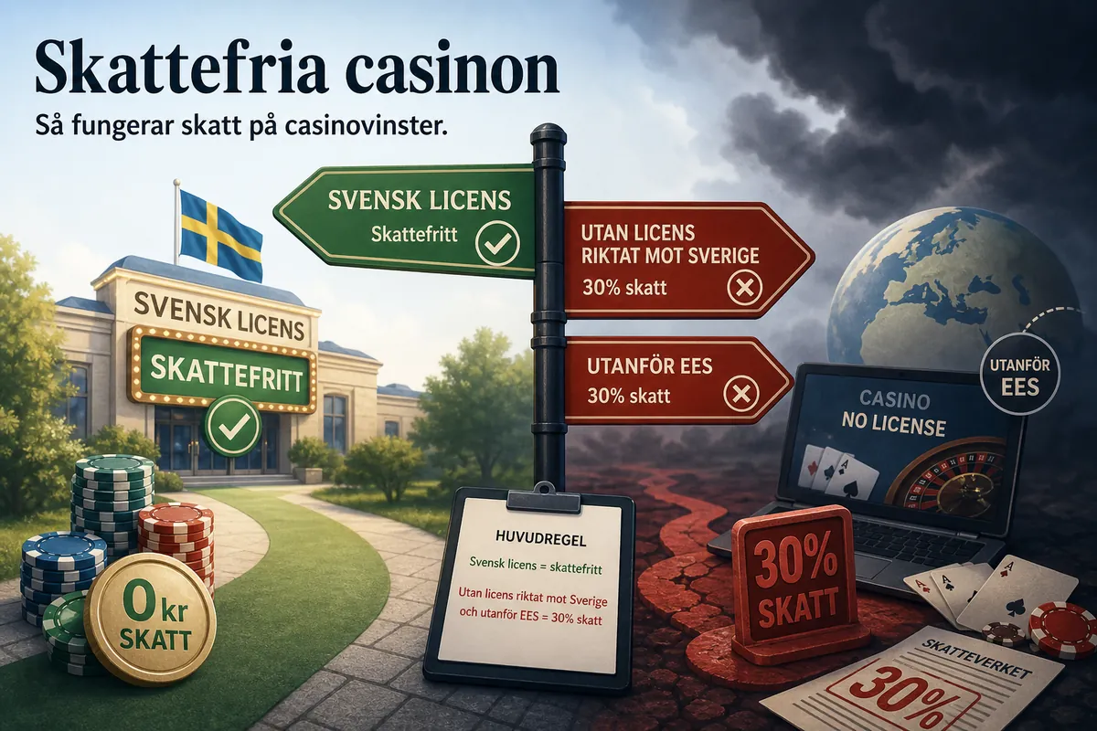 Skattefria casinon