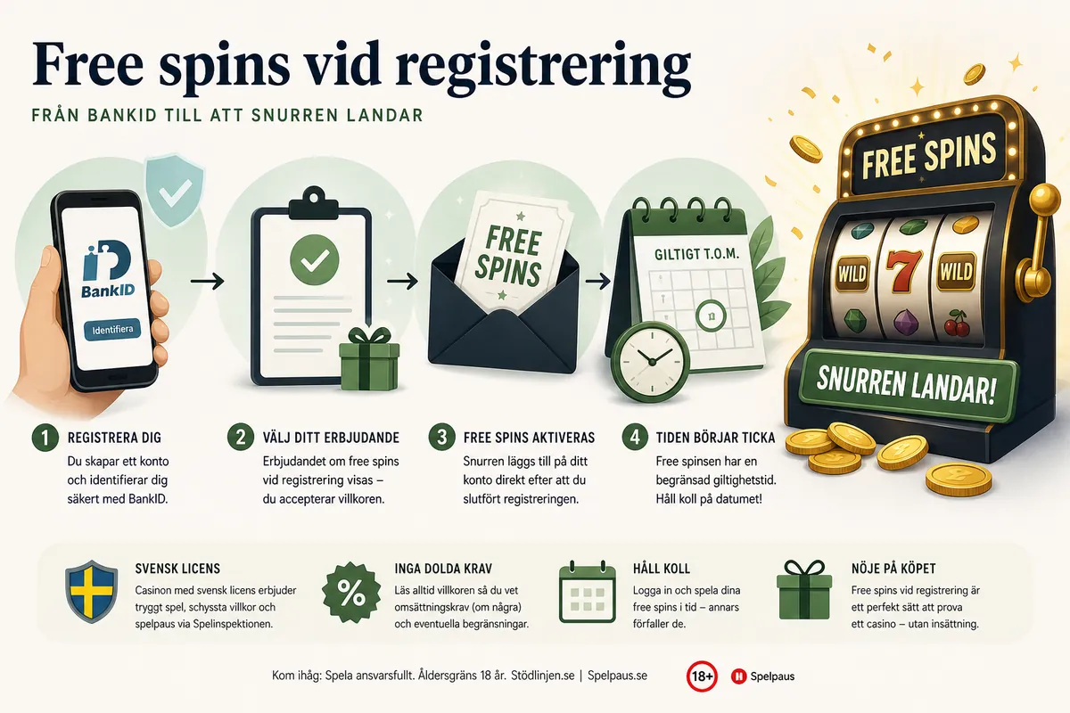 Free spins vid registrering