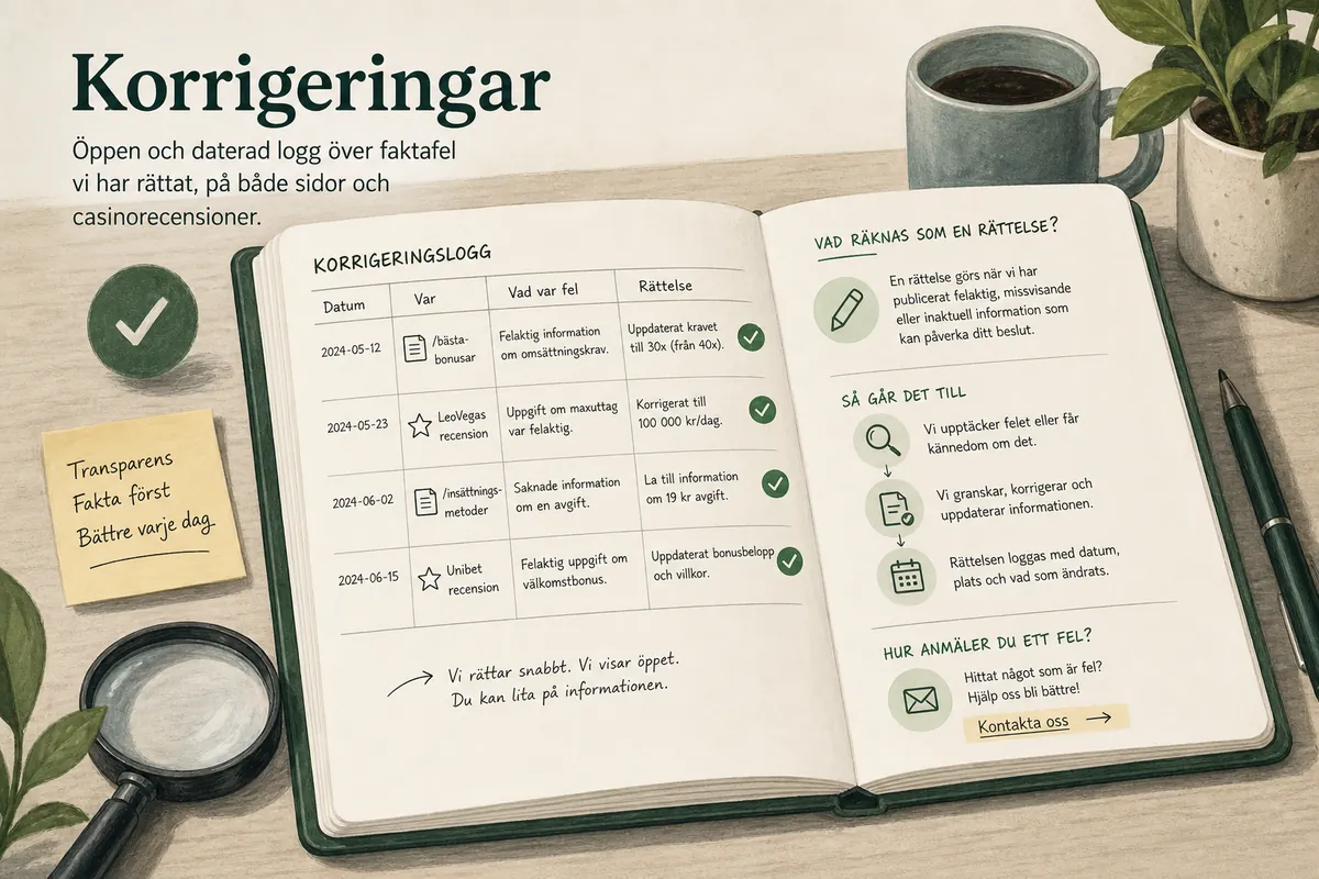 Korrigeringar
