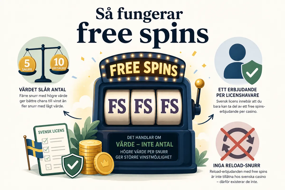 Så fungerar free spins